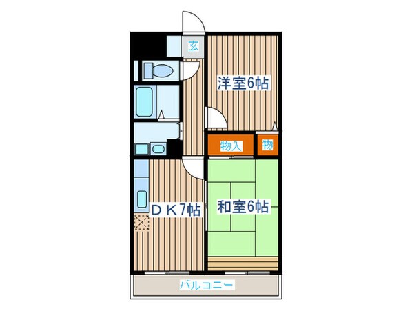 ベルソ－レ木ノ下の物件間取画像